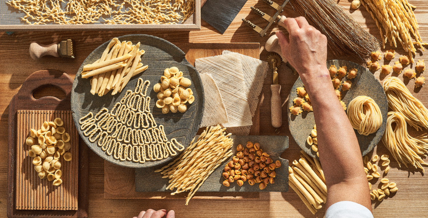 NEW Assortment of pasta shapes at Forma